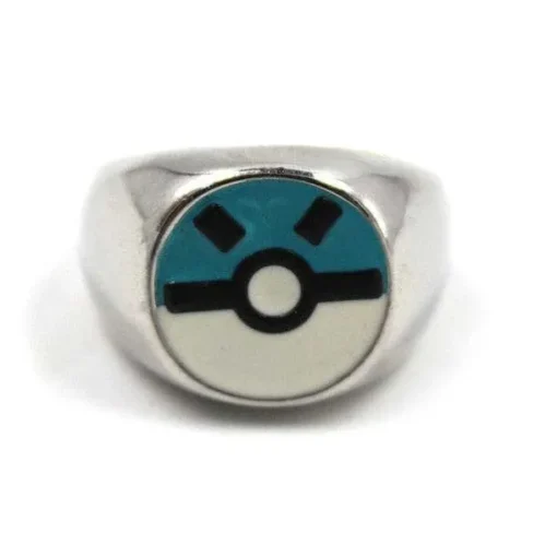 Pkm.store Pokemon Schmuck-Pokemon Ringe Mit Poke Ball, Gengar, Zapdos, Articuno, Moltres Motiv