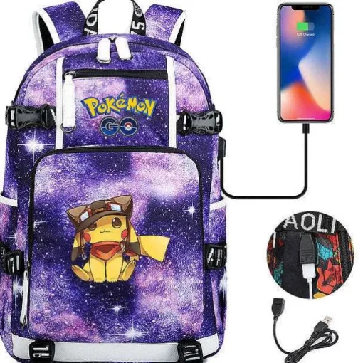 Pkm.store Rucksäcke & Taschen-Pokemon Rucksack Mit Smartphone Ladefunktion