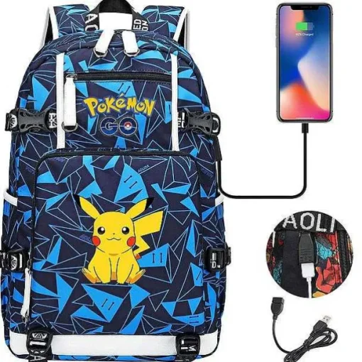 Pkm.store Rucksäcke & Taschen-Pokemon Rucksack Mit Smartphone Ladefunktion
