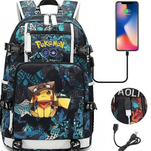 Pkm.store Rucksäcke & Taschen-Pokemon Rucksack Mit Smartphone Ladefunktion