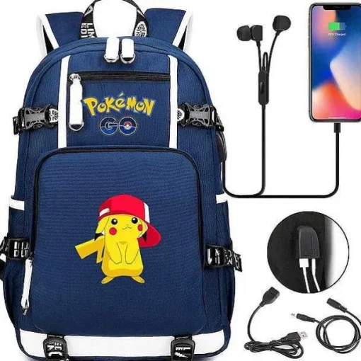 Pkm.store Rucksäcke & Taschen-Pokemon Rucksack Mit Smartphone Ladefunktion