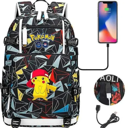 Pkm.store Rucksäcke & Taschen-Pokemon Rucksack Mit Smartphone Ladefunktion