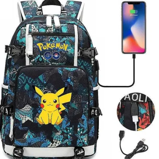 Pkm.store Rucksäcke & Taschen-Pokemon Rucksack Mit Smartphone Ladefunktion