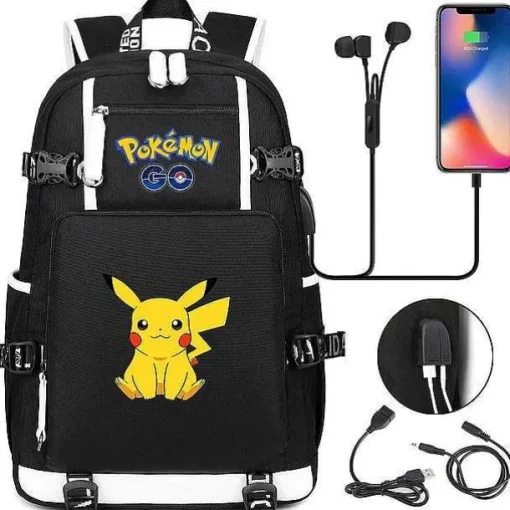 Pkm.store Rucksäcke & Taschen-Pokemon Rucksack Mit Smartphone Ladefunktion