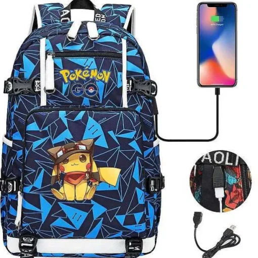 Pkm.store Rucksäcke & Taschen-Pokemon Rucksack Mit Smartphone Ladefunktion