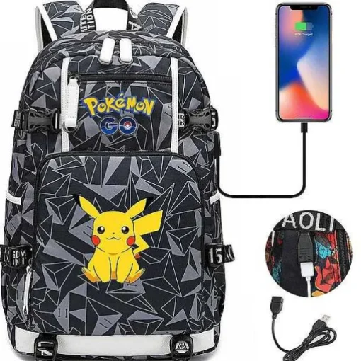 Pkm.store Rucksäcke & Taschen-Pokemon Rucksack Mit Smartphone Ladefunktion