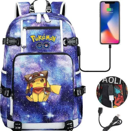Pkm.store Rucksäcke & Taschen-Pokemon Rucksack Mit Smartphone Ladefunktion