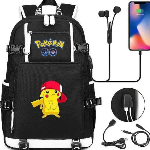 Pkm.store Rucksäcke & Taschen-Pokemon Rucksack Mit Smartphone Ladefunktion