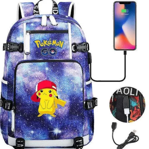 Pkm.store Rucksäcke & Taschen-Pokemon Rucksack Mit Smartphone Ladefunktion
