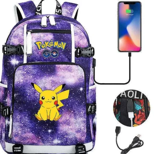 Pkm.store Rucksäcke & Taschen-Pokemon Rucksack Mit Smartphone Ladefunktion