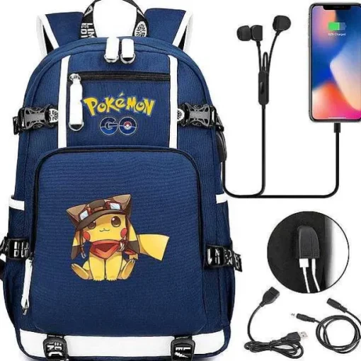 Pkm.store Rucksäcke & Taschen-Pokemon Rucksack Mit Smartphone Ladefunktion