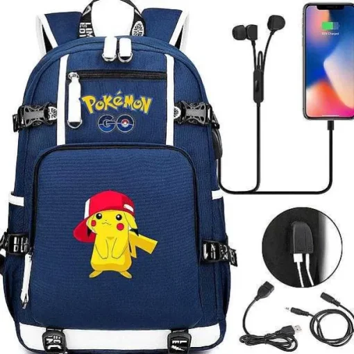 Pkm.store Rucksäcke & Taschen-Pokemon Rucksack Mit Smartphone Ladefunktion