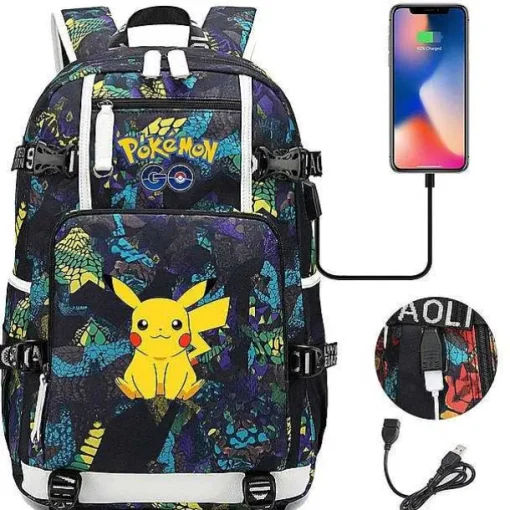 Pkm.store Rucksäcke & Taschen-Pokemon Rucksack Mit Smartphone Ladefunktion