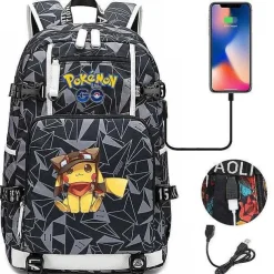 Pkm.store Rucksäcke & Taschen-Pokemon Rucksack Mit Smartphone Ladefunktion