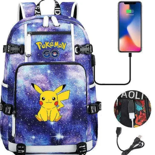 Pkm.store Rucksäcke & Taschen-Pokemon Rucksack Mit Smartphone Ladefunktion