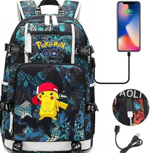 Pkm.store Rucksäcke & Taschen-Pokemon Rucksack Mit Smartphone Ladefunktion
