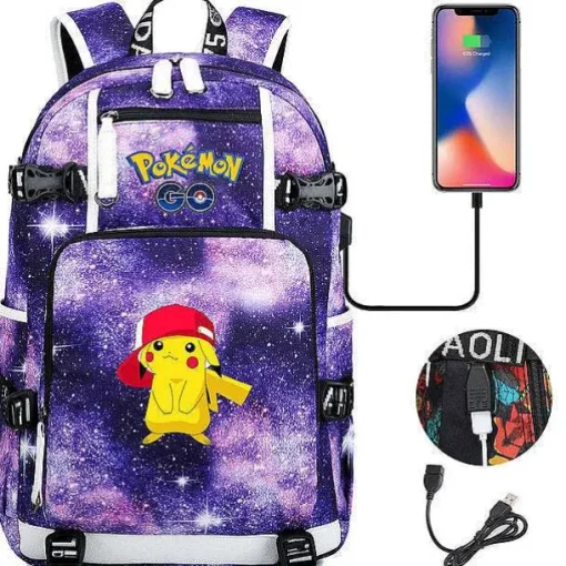 Pkm.store Rucksäcke & Taschen-Pokemon Rucksack Mit Smartphone Ladefunktion