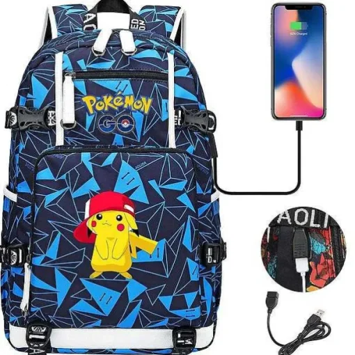 Pkm.store Rucksäcke & Taschen-Pokemon Rucksack Mit Smartphone Ladefunktion