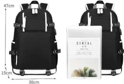 Pkm.store Sonstiges Merchandise-Pokemon Rucksack Mit Usb - Ideal Fur Laptops
