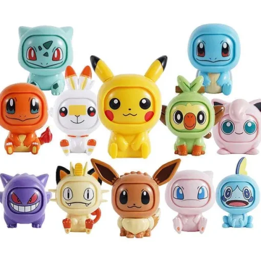 Pkm.store Pokemon Figuren-Pokemon Sammelfiguren Mit Wechselgesicht (Ca. 5 Cm)