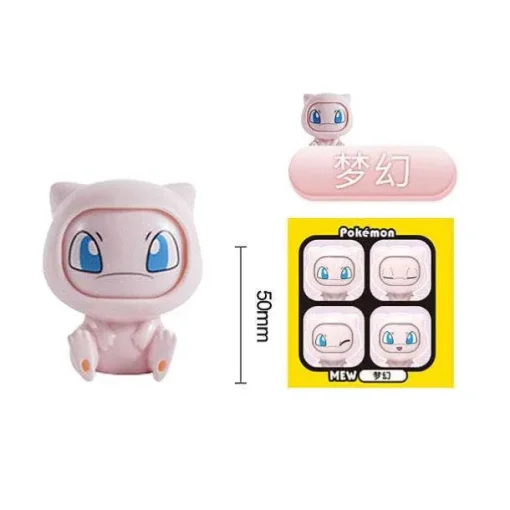 Pkm.store Pokemon Figuren-Pokemon Sammelfiguren Mit Wechselgesicht (Ca. 5 Cm)