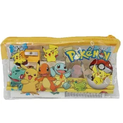 Pkm.store Sonstiges Merchandise-Pokemon Schul Set Mit Tasche, Stift, Aufkleber, Anspitzer, Radiergummi Etc.