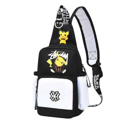 Pkm.store Rucksäcke & Taschen-Pokemon Schultertasche, Slingbag Unisex, Verschiedene Farben