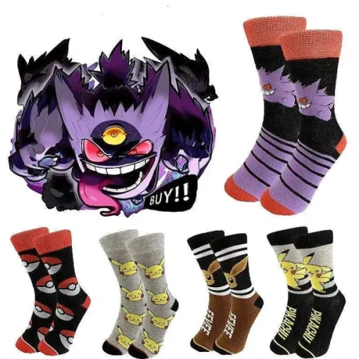Pkm.store Herbst & Winter-Pokemon Socken - Verschiedene Motive