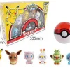Pkm.store Pokemon Spielzeug-Pokemon Spielbox Mit Pokeball Und Gesichter-Wechselnden Pokemons