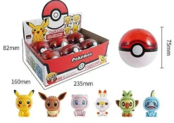 Pkm.store Pokemon Figuren-Pokemon Spielbox Mit Pokeball Und Gesichter-Wechselnden Pokemons