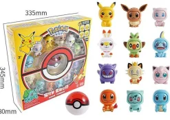 Pkm.store Pokemon Figuren-Pokemon Spielbox Mit Pokeball Und Gesichter-Wechselnden Pokemons