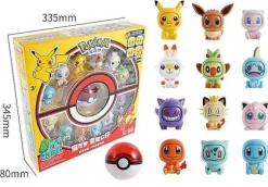 Pkm.store Pokemon Figuren-Pokemon Spielbox Mit Pokeball Und Gesichter-Wechselnden Pokemons