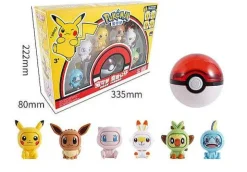 Pkm.store Pokemon Figuren-Pokemon Spielbox Mit Pokeball Und Gesichter-Wechselnden Pokemons