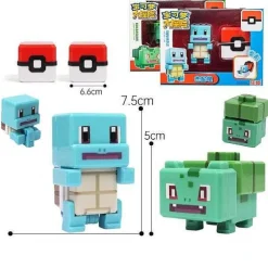 Pkm.store Pokemon Figuren-Pokemon Spielzeug Figuren Und Balle Im Pixel Look