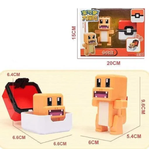 Pkm.store Pokemon Figuren-Pokemon Spielzeug Figuren Und Balle Im Pixel Look