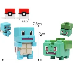 Pkm.store Pokemon Figuren-Pokemon Spielzeug Figuren Und Balle Im Pixel Look