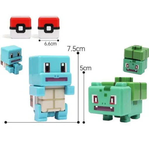 Pkm.store Pokemon Figuren-Pokemon Spielzeug Figuren Und Balle Im Pixel Look