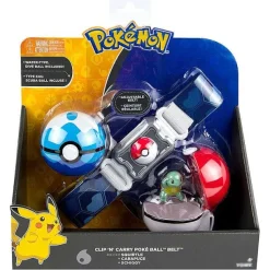 Pkm.store Pokemon Spielzeug-Pokemon Spielzeug Poke Trainer Gurtel Mit Pokeball Und Figur