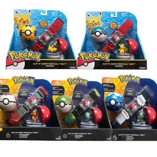 Pkm.store Pokemon Spielzeug-Pokemon Spielzeug Poke Trainer Gurtel Mit Pokeball Und Figur
