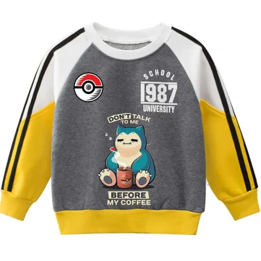 Pkm.store Herbst & Winter-Pokemon Sportliches Kinder Sweatshirt