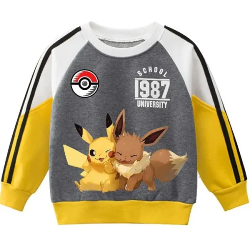 Pkm.store Herbst & Winter-Pokemon Sportliches Kinder Sweatshirt