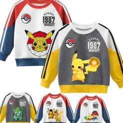 Pkm.store Herbst & Winter-Pokemon Sportliches Kinder Sweatshirt