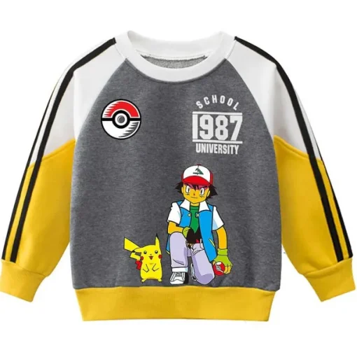 Pkm.store Herbst & Winter-Pokemon Sportliches Kinder Sweatshirt