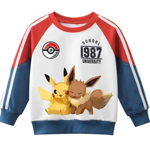 Pkm.store Herbst & Winter-Pokemon Sportliches Kinder Sweatshirt