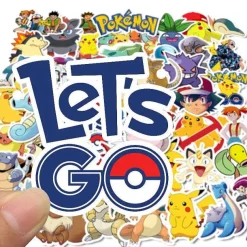 Pkm.store Sonstiges Merchandise-Pokemon Sticker Aufkleber - 50 Oder 100 Stuck
