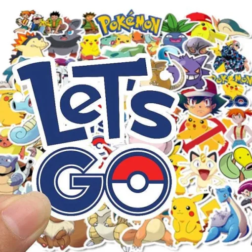 Pkm.store Sonstiges Merchandise-Pokemon Sticker Aufkleber - 50 Oder 100 Stuck