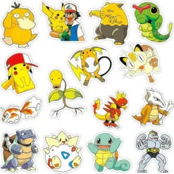 Pkm.store Sonstiges Merchandise-Pokemon Sticker Aufkleber - 50 Oder 100 Stuck
