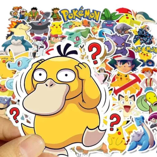 Pkm.store Sonstiges Merchandise-Pokemon Sticker Aufkleber - 50 Oder 100 Stuck