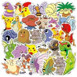 Pkm.store Sonstiges Merchandise-Pokemon Sticker Aufkleber - 50 Oder 100 Stuck