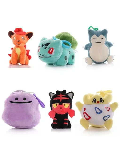 Pkm.store Pokemon Kuscheltiere-Pokemon Stofftier Schlusselanhanger - Verschiedene Motive Zur Auswahl